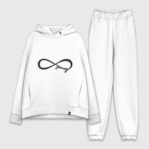 Женский костюм оверсайз Вечно молодой / Белый – фото 1