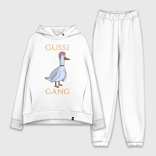 Женский костюм оверсайз GUSSI GANG / Белый – фото 1