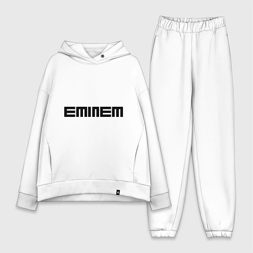 Женский костюм оверсайз Eminem: minimalism / Белый – фото 1