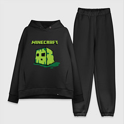 Женский костюм оверсайз Minecraft Creeper, цвет: черный