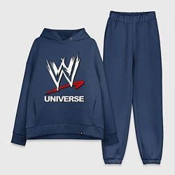 Женский костюм оверсайз WWE universe, цвет: тёмно-синий
