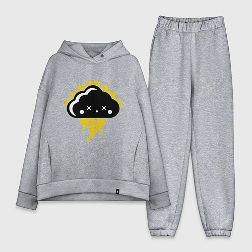 Женский костюм оверсайз Тучка Аниме / Меланж – фото 1