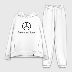 Женский костюм оверсайз Logo Mercedes-Benz, цвет: белый