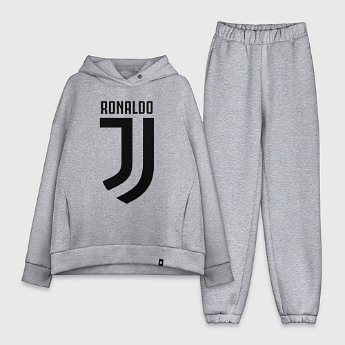 Женский костюм оверсайз Ronaldo CR7 / Меланж – фото 1