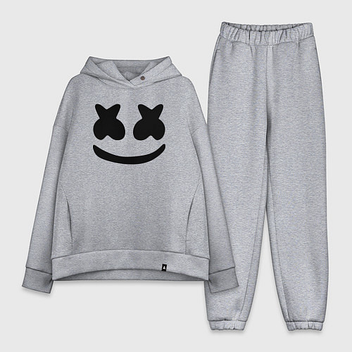 Женский костюм оверсайз Marshmello / Меланж – фото 1