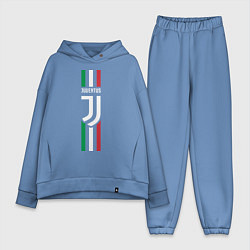 Женский костюм оверсайз FC Juventus: Italy цвета мягкое небо — фото 1
