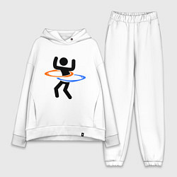 Женский костюм оверсайз Portal Рoops, цвет: белый