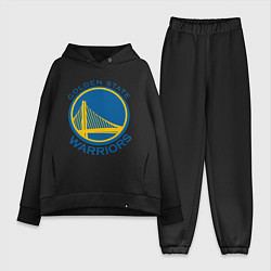 Женский костюм оверсайз Golden state Warriors, цвет: черный