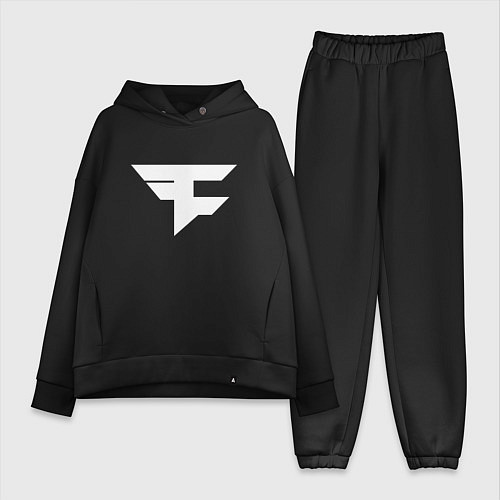 Женский костюм оверсайз FAZE Symbol / Черный – фото 1