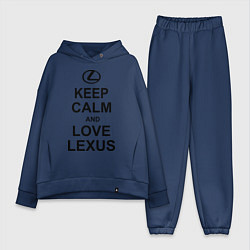 Женский костюм оверсайз Keep Calm & Love Lexus, цвет: тёмно-синий