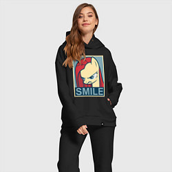 Женский костюм оверсайз MLP: Smile, цвет: черный — фото 2