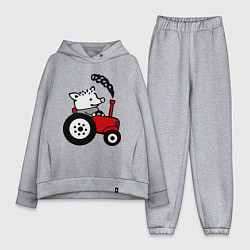 Женский костюм оверсайз Поросенок Петр, цвет: меланж