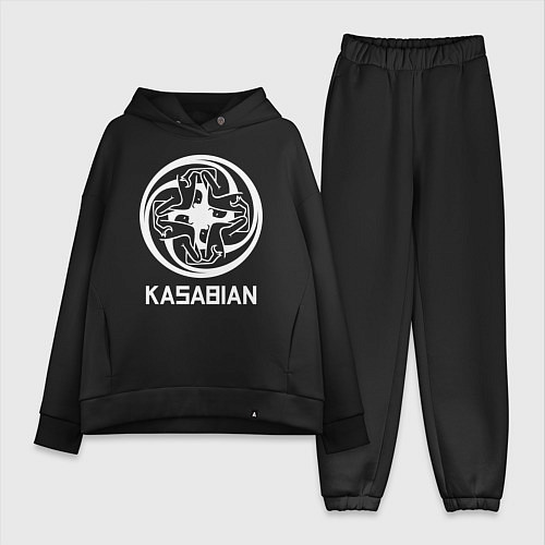 Женский костюм оверсайз Kasabian: Symbol / Черный – фото 1