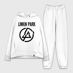 Женский костюм оверсайз Linkin Park, цвет: белый