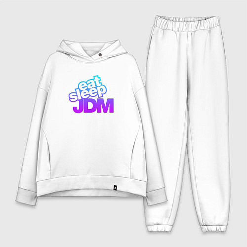 Женский костюм оверсайз JDM / Белый – фото 1