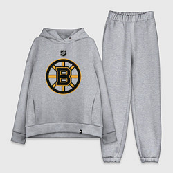 Женский костюм оверсайз Boston Bruins NHL, цвет: меланж