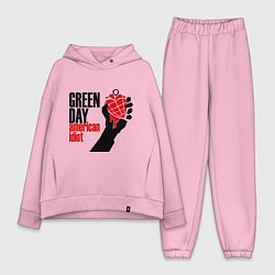 Женский костюм оверсайз Green Day: American idiot, цвет: светло-розовый