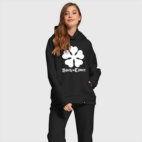 Женский костюм оверсайз Black Clover / Черный – фото 2