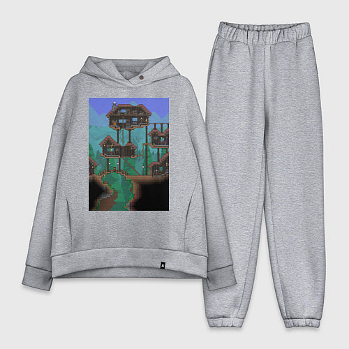 Женский костюм оверсайз Terraria / Меланж – фото 1