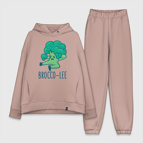 Женский костюм оверсайз Brocco Lee / Пыльно-розовый – фото 1