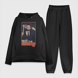 Женский костюм оверсайз Eminem, цвет: черный