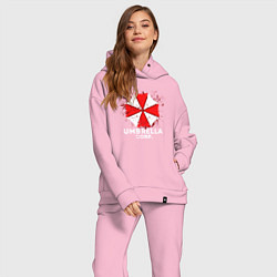 Женский костюм оверсайз UMBRELLA CORP, цвет: светло-розовый — фото 2