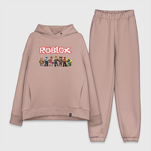 Женский костюм оверсайз ROBLOX / Пыльно-розовый – фото 1