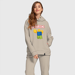 Женский костюм оверсайз ROBLOX, цвет: миндальный — фото 2