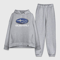 Женский костюм оверсайз SUBARU, цвет: меланж