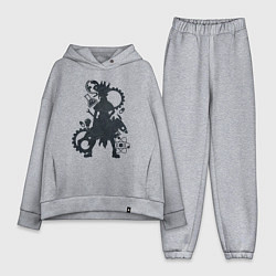 Женский костюм оверсайз Доктор Стоун, цвет: меланж