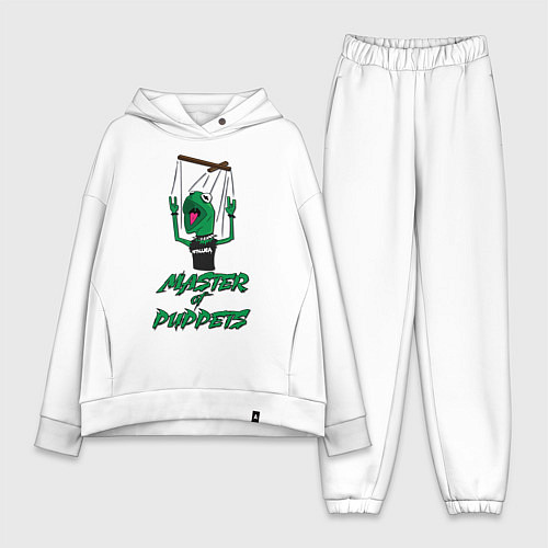 Женский костюм оверсайз Metallica Master of Puppets / Белый – фото 1