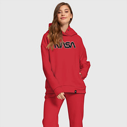 Женский костюм оверсайз NASA, цвет: красный — фото 2
