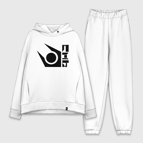 Женский костюм оверсайз Half life combine logo / Белый – фото 1