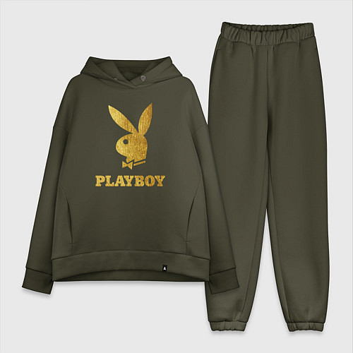 Женский костюм оверсайз PLAYBOY GOLD / Хаки – фото 1