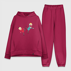 Женский костюм оверсайз South Park Терренс и Филлип, цвет: маджента