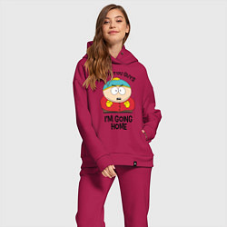 Женский костюм оверсайз South Park, Эрик Картман, цвет: маджента — фото 2