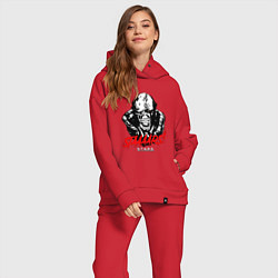 Женский костюм оверсайз STAAAAARS!, цвет: красный — фото 2