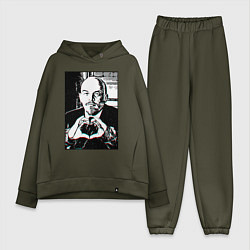 Женский костюм оверсайз Ленин Oko, цвет: хаки