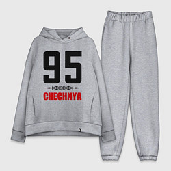 Женский костюм оверсайз 95 Chechnya, цвет: меланж