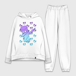 Женский костюм оверсайз Fortnite,Marshmello, цвет: белый