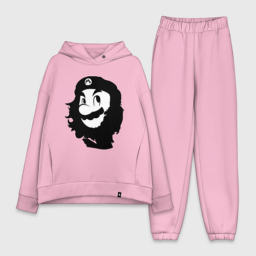 Женский костюм оверсайз Che Mario / Светло-розовый – фото 1