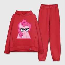 Женский костюм оверсайз Pinky Pie hipster, цвет: красный