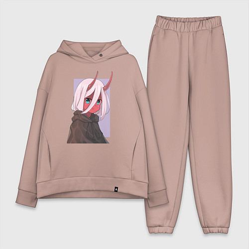 Женский костюм оверсайз Zero Two Ne1t / Пыльно-розовый – фото 1