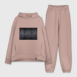 Женский костюм оверсайз ЛАДОНИ УШЕДШИХ, цвет: пыльно-розовый