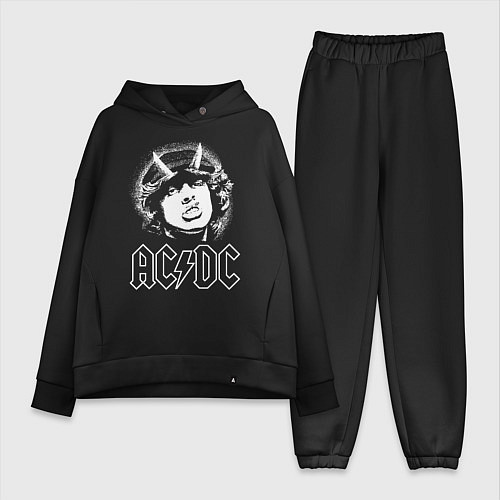 Женский костюм оверсайз ACDC Angus / Черный – фото 1