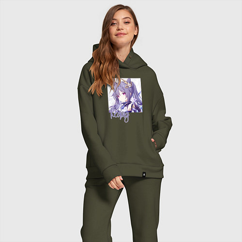 Женский костюм оверсайз Genshin Impact / Хаки – фото 2