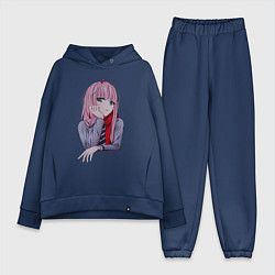 Женский костюм оверсайз Zero Two, цвет: тёмно-синий
