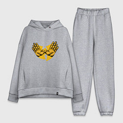 Женский костюм оверсайз Wu-Tang Forever, цвет: меланж