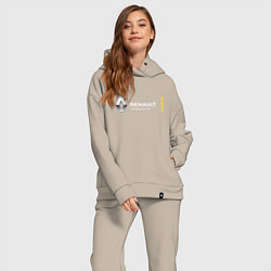 Женский костюм оверсайз Renault Passion for life, цвет: миндальный — фото 2