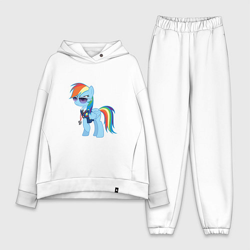 Женский костюм оверсайз Pony - Rainbow Dash / Белый – фото 1